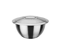 GSW Stahlwaren GmbH - Cuenco para Mezclar (con Tapa, 16 x 9,8 cm, 1,2 L, Acero Inoxidable, Plata, 30 x 16 x 9,8 cm