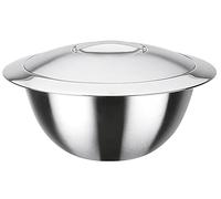 GSW Stahlwaren GmbH - Cuenco para Mezclar (con Tapa, 22 x 12,5 cm, 3,2 L, Acero Inoxidable, Plata, 30 x 22 x 12,5 cm