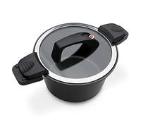 GSW Stahlwaren GmbH Pot, De Ahorro de energía, 24 x 16 cm, Aluminio, Negro, 6 litros