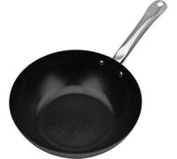 GSW Wok Avanti, 28 cm, acero al carbono, apto para inducción, apto para horno, mango remachado