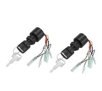 GSwReJ Interruptor de Llave de Encendido para, Compatible con Caja de Control fueraborda, Motor 87-17009A5, plástico y Metal, Paquete de 2