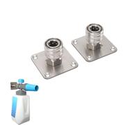 Gsycle 2 Soportes para cañón de Espuma, conexión rápida de 1/4 Pulgadas, Montaje automático de cañón de Espuma, arandela a presión, Soporte para Punta de Boquilla de Espuma, Montaje en
