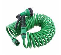 GTFYUDGH 7.5M 7 Modos Manguera De Agua En Espiral, Manguera De Jardín De Retroceso, Manguera De Agua Flexible, Manguera Flexible En Espiral Para Jardín, Manguera De Pulverización De Retroceso