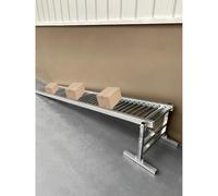 GTHTUHFD Rodillo Transportador De Polea De Descarga, Rodillos Transportadores De Acero Inoxidable De Alta Resistencia De 20 Pulgadas, Tobogán De Descarga Plegable para Almac,W 20in/50cm-L 16.4ft/5m