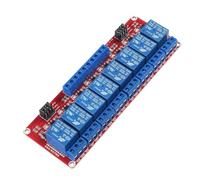 GTIWUNG 1 Pieza Módulo de Relé de 8 Canal 12V con Aislamiento Optoacoplador Relé de relé de expansión Alta y Baja con LED, 12V 8-Canal Modulo Relay Disparador de Nivel Bajo para PIC AVR DSP ARM MCU