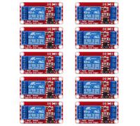 GTIWUNG 10 Piezas Módulo de Relé de 1 Canal 24V con Aislamiento Optoacoplador Relé de relé de expansión Alta y Baja con LED, 24V 1-Canal Modulo Relay Disparador de Nivel Bajo para PIC AVR DSP ARM MCU