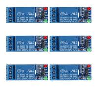 GTIWUNG 6 Piezas Módulo de Relé de 1 Canal 5V con Aislamiento Optoacoplador Relé de relé de expansión Alta y Baja, 5V 1-Canal Modulo Relay Disparador de Nivel Bajo para PIC AVR DSP ARM MCU