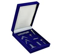 GTR-Prestige Giftware Juego de regalo de herramientas de trabajo masónicas masónicas ornamentales en miniatura