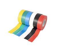 GTSE - Cinta aislante multicolor de 19 mm x 20 m para instalaciones eléctricas - Autoadhesiva y resistente para proteger, agrupar y reparar cables - 6 Rollos