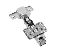 GTV Bisagra de cazoleta sin muelle SILENTO PRO, ajuste 3D excéntrico, montaje Clip-On, para puertas sin tirador, herraje para muebles de cocina, acero niquelado