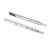 GTV Guías de Cajón Push to Open GX H45, L300 mm, Extracción Total, Carga 25 kg, Guías Telescópicas de Bolas para Muebles sin Tiradores, Acero, 1 Par