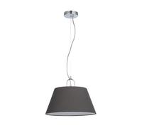 GTV - Lámpara de techo Kasel | Lámpara colgante Ø40 cm de ancho, lámpara de salón, comedor, comedor, comedor, E27, monocolor, 1 llama, gris | CA 220 - 240 V, 50/60 Hz, 1 x E27, máx. 40 W,
