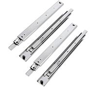 GTV - Set de Guias Correderas para Cajones de Extracción Total 53.9 x 850 mm, Acero Galvanizado de 2 mm, Correderas Telescopicas, Rieles Cajones Soporta hasta 100 kg, Rieles para Cajones - 4 Piezas