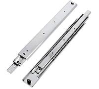 GTV - Set de Guias Correderas para Cajones de Extracción Total 53.9 x 950 mm, Acero Galvanizado de 2 mm, Correderas Telescopicas, Rieles Cajones Soporta hasta 100 kg, Rieles para Cajones - 2 Piezas