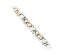 GTV Tira LED 2m Flash 3528, 120 LEDs/m, Autoadhesiva, Regulable, 9,6W/m, 12V DC, Banda de Luz con cable de 2m y conector Mini AMP, Blanco Frío 6500K, IP20