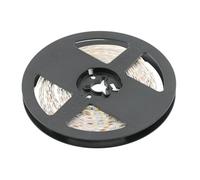 GTV Tira LED 5m Rollo Flash 2835, 600 LEDs 120/m, Regulable, 19W/m, 12V DC, 10mm de Ancho, cortable cada 5cm, Banda de Luz Muebles Cocina, Blanco Cálido 3200K