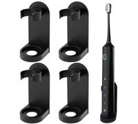 GTYHH Soporte De Cepillo De Dientes Eléctrico De 4 Partes, Barra De Cepillo De Dientes Montada En La Pared, Estante De Rodamiento De Taza De Succión, Adecuado para Baños Y Baños.