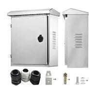 GTYORUS Acero Inoxidable 201 Caja Electrica Exterior, IP65 Caja Cuadro Electrico,Caja de Derivación de Montaje en Superficie,Caja de Distribución con Cerradura - 500×400×180MM