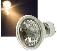 GU10 LED foco ''H50 afectarse'' de cristal, luz blanca cálida, 400 lm