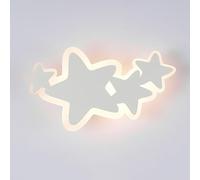 GUANSHAN Lámpara de pared LED con forma de nube blanca, luz nocturna de dibujos animados para habitación infantil, lámpara decorativa de fondo para dormitorio, sala de estar, escaleras, 3 luces.