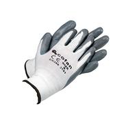 Cofan Guante 100% poliéster impregnado nitrilo gris Talla 10 12 unidades