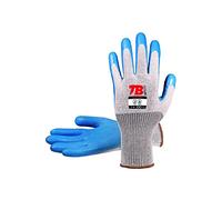 GUANTE LATEX 313AZ GRIP T-07 AZUL