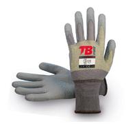 GUANTE NYLON GRIS CON KEVLAR PALMA POLIURETANO 500NEVERCUT ANTIABRASION TALLA 7-10