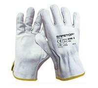 GUANTE PIEL FLOR BOVINO BLANCO T-9 SAFETOP