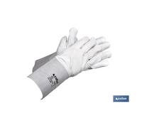 Guante vacuno c/manguito 13cms t-9 caja 6 unid.