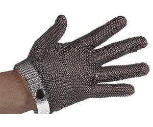 Guantes Anticorte | Guante Carnicero | Malla Acero Protección | Guante de metal para Trabajo de Seguridad | Guante de Acero Inoxidable | Talla M