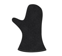 Guantes de chimenea de cuero ignífugos, negros, resistentes al calor según EN 407, para chimeneas, hornos, barbacoas y trabajos de soldadura