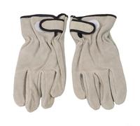 Guantes de cuero resistentes al calor para barbacoa, guantes de parrilla resistentes para maestros, aceite para equipo de seguridad a prueba de 24,5 cm