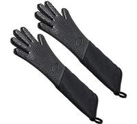 Guantes de horno de 50 cm (19,7 pulgadas), resistentes al calor, con forro de algodón, color , 1 par