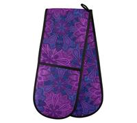 Guantes de horno resistentes al calor, dobles, acolchados, par, para la cocina