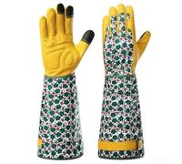 Guantes de Jardinería Perforaciones 36cm Guantes de Jardinería(DD-G005 M) | Palmas reforzadas, para resistencia perforación, protección espinas, uso rudo, jardinería segura