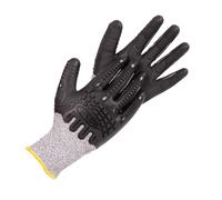 Guantes de protección anticorte y antiimpacto | Con protección 360° TPE | EN 388 4X42C | Protección anticorte nivel C | Pack de 12 pares de guantes o formato unitario | Talla 8, 9,10