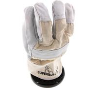 Guantes de Protección Cuero Resistente Repelente de Líquidos Talla 9 [12 Piezas]