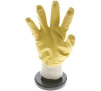 Guantes de Protección de Punto con Recubrimiento de Nitrilo Resistentes al Aceite Talla 9 [10 Piezas]