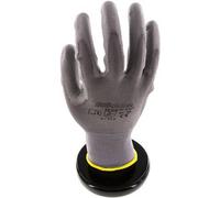 Guantes de Protección Punto Fino Recubrimiento PU Gris Talla 11 [10 Piezas]