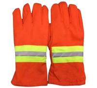 Guantes de Seguridad de Rescate Aislantes Resistentes al Calor Naranja | Protección Antideslizante y Anticorte, Tejido de Algodón, Uso Exterior, para Hombres y Mujeres, Talla Única