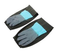 Guantes de Seguridad de Trabajo Anticorte E Impermeables para Hombres | Goma y Poliéster, Puños Elásticos Antideslizantes, para Manipulación de Paquetes y Limpieza