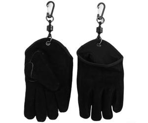 Guantes de soldadura de cuero vacuno grueso resistentes al calor para trabajos de parrilla y forja, guante de seguridad ignífugo con gancho magnético, guantes de horno para estufa de leña y fogata