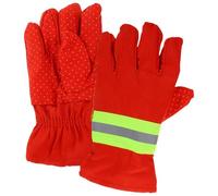 Guantes Flexibles para Bomberos, Protección Ignífuga, Transpirables | Guantes Trabajo Anticorte, Extricación Reflectante, Seguridad para Rescate, Fibra Química, Antideslizantes