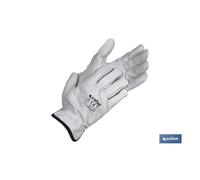Cofan GUANTES PIEL VACUNO GRIS T-7 - Unid: 12