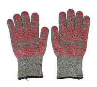 Guantes resistentes al calor Aramida Silicona Algodón Barbacoa Parrilla Horno Mitones 500 ℃ Protección contra altas temperaturas para barbacoa Horno Camping Chimenea 30 cm de