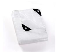 GUARD SHIELD Lona de protección Impermeable con Osen, 4 x 8 m, Color Blanco Transparente, 150 g/㎡, Lona de protección, Lona Multiusos, Resistente a desgarros, estabilizada a los Rayos UV