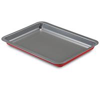 Guardini, Bandeja de horno rectangular 26x37 cm, Acero con revestimiento antiadherente, Rojo y Gris, Made in Italy, Línea Rossana