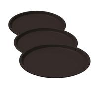 Guardini, Gardenia, Molde para pizza, 32cm. Material: Acero con Revestimiento Antiadherente, Color Negro. (Paquete de 3)