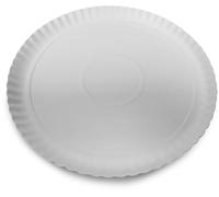 Guardini, Juego de 3 bandejas redondas Ø 23 cm, desechables, cartón, 100% reciclable, blanco, Made in Italy, línea Easy Bake Bio