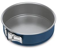 Guardini, molde desmontable de 1 fondo Ø 18 cm, Acero producido con emisiones reducidas de CO2 con nuevo revestimiento libre de PFAS, Gris/Azul, Made in Italy, Línea XBake